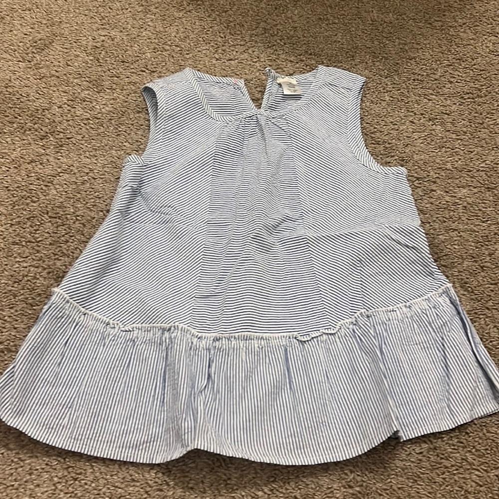Girls Seersucker Top